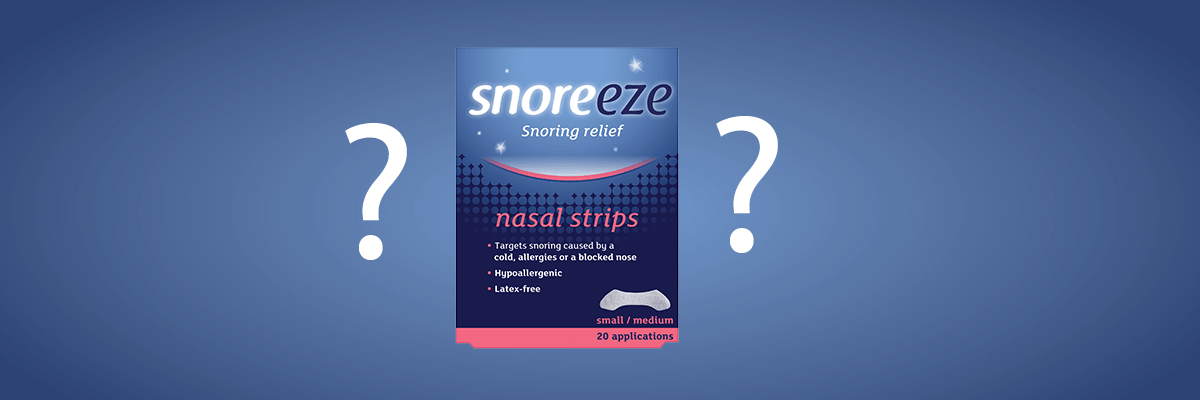 How does a Snoreeze Nasal Strip work?