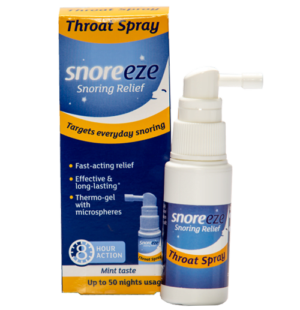 Anti snore throat spray to target main cause of snoring